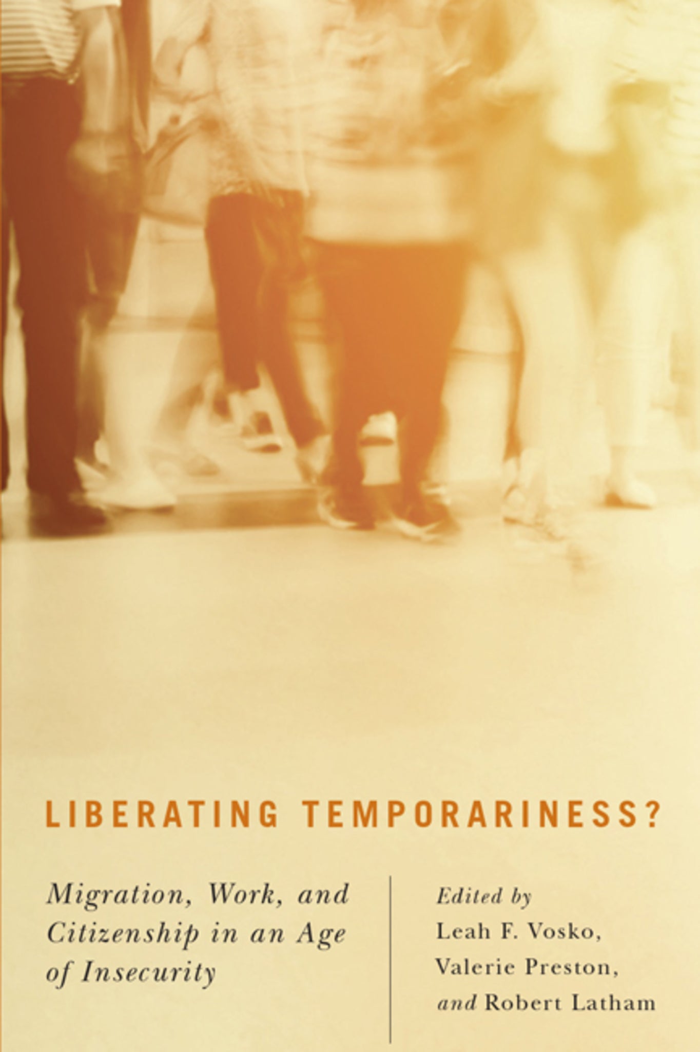Cover image for Liberating Temporariness? ISBN 9780773592223